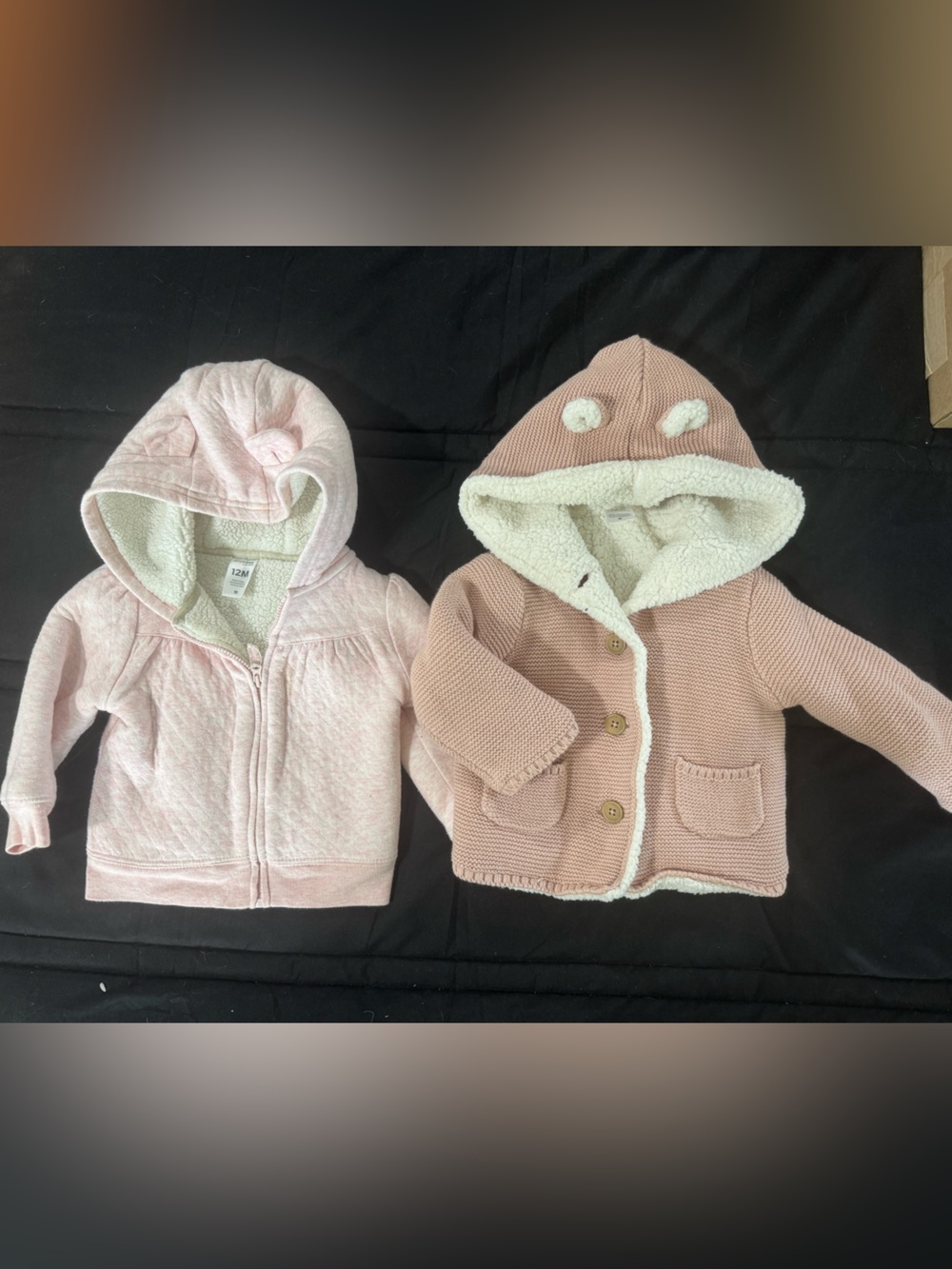 Carter's Pink Lined Hooded Jackets Set